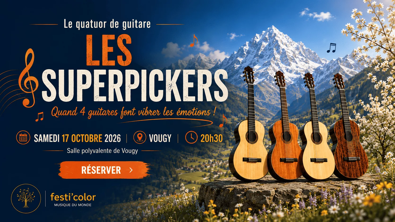 Les Superpickers en concert à Vougy