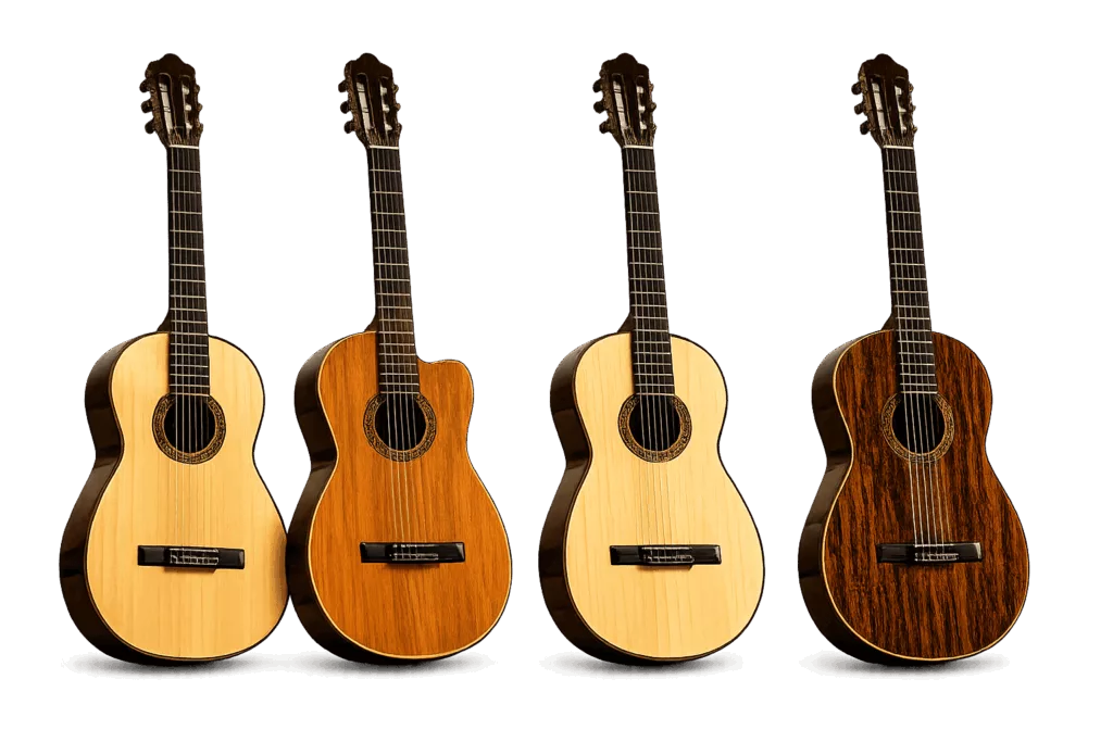 photo 4 guitares