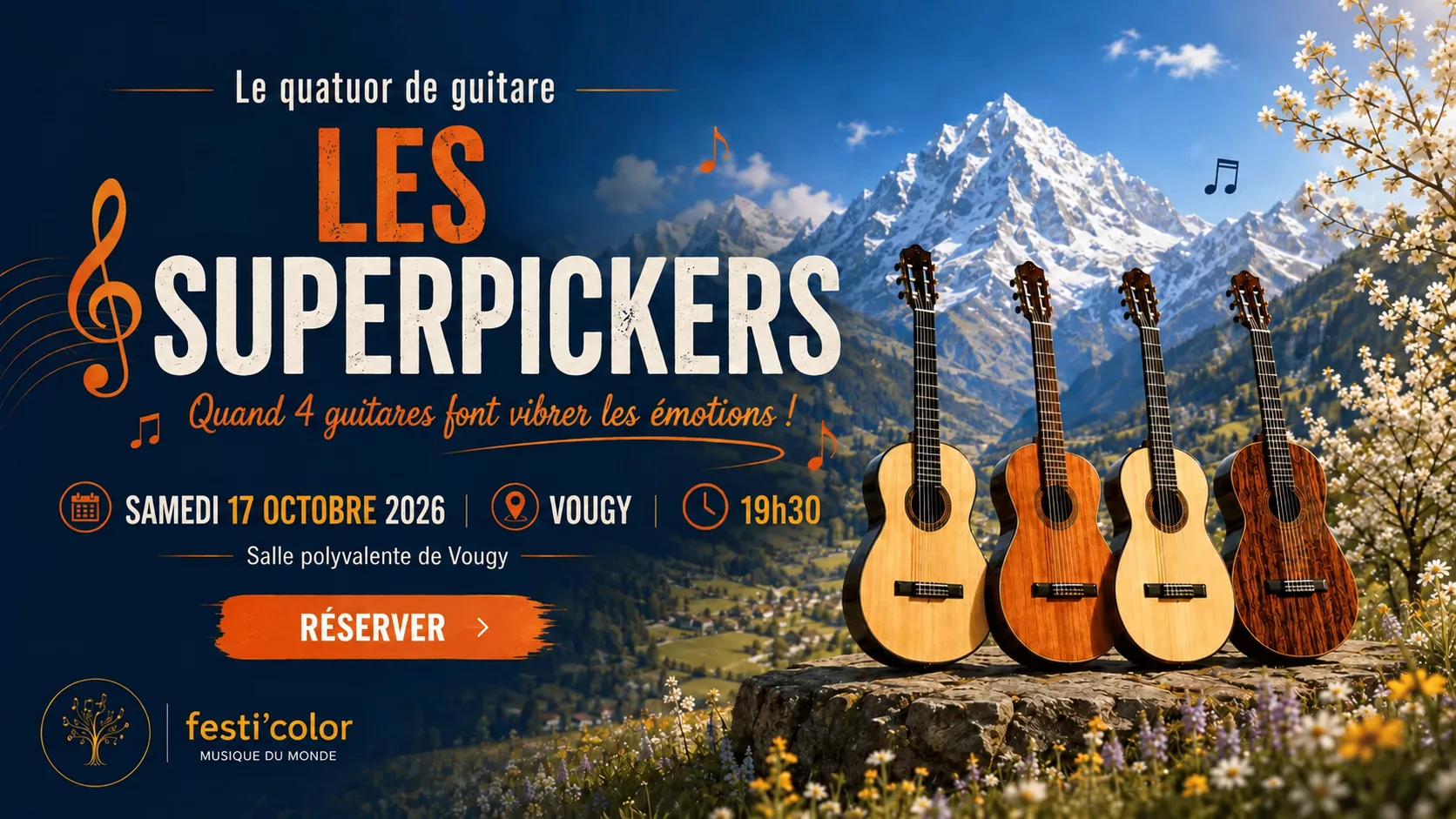 Les Superpickers en concert à Vougy
